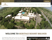 Tablet Screenshot of heritageresortbikaner.com